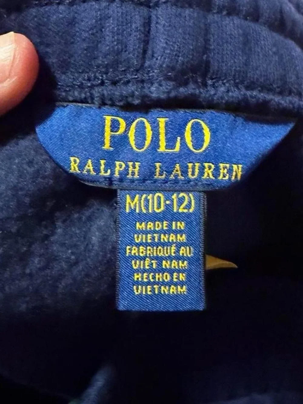 Polo by Ralph Lauren Navy Joggers with Contrast Side Stripes
